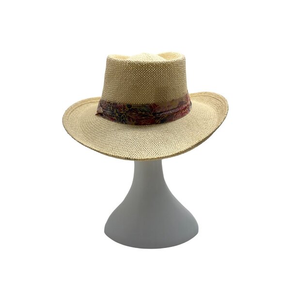 HEAD HEAD HEAD  Brim Straw Hat With Patterned Band main image 10